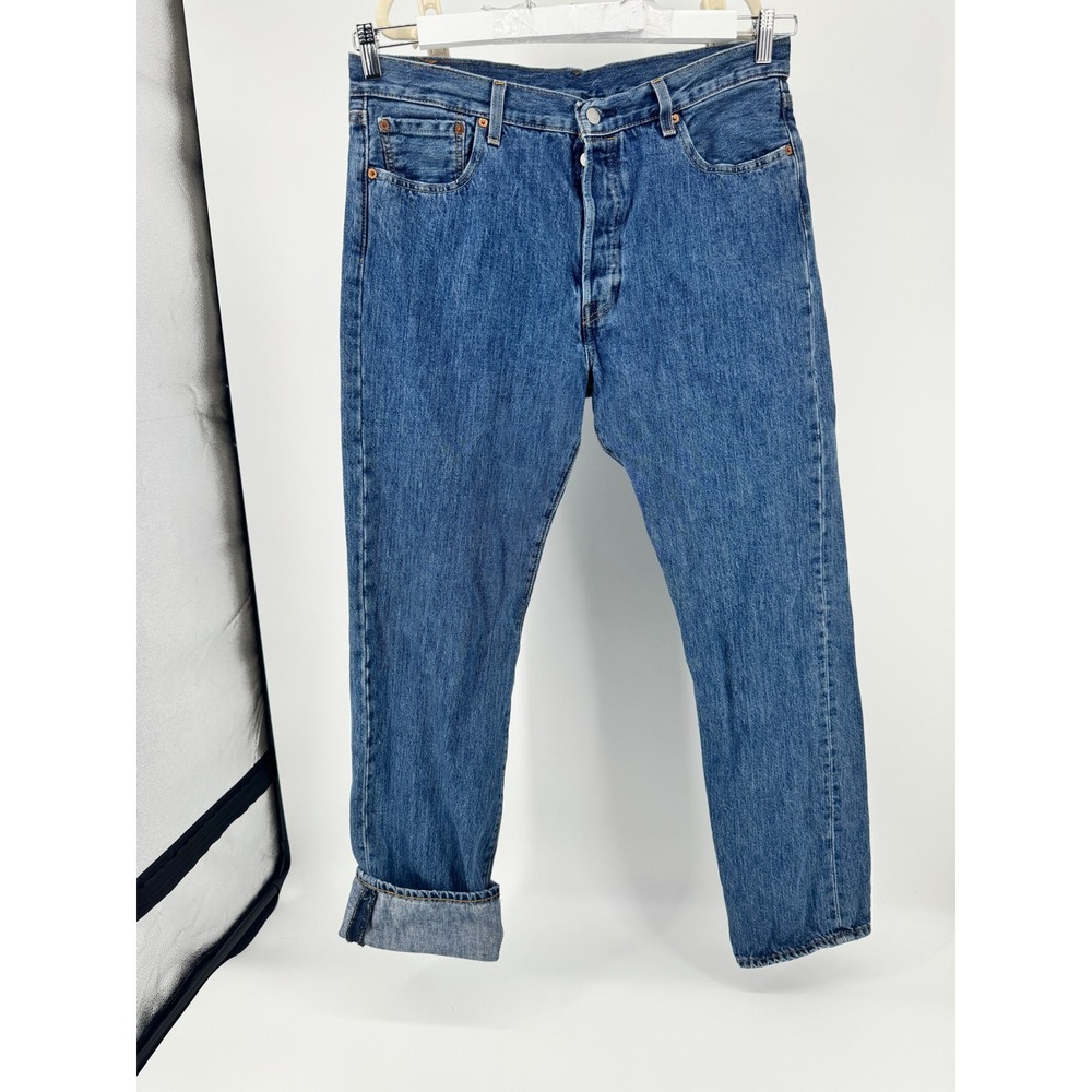 Levi Premium‎ 501XX Button Fly Jeans Big E  Blue W36 L34 Mens